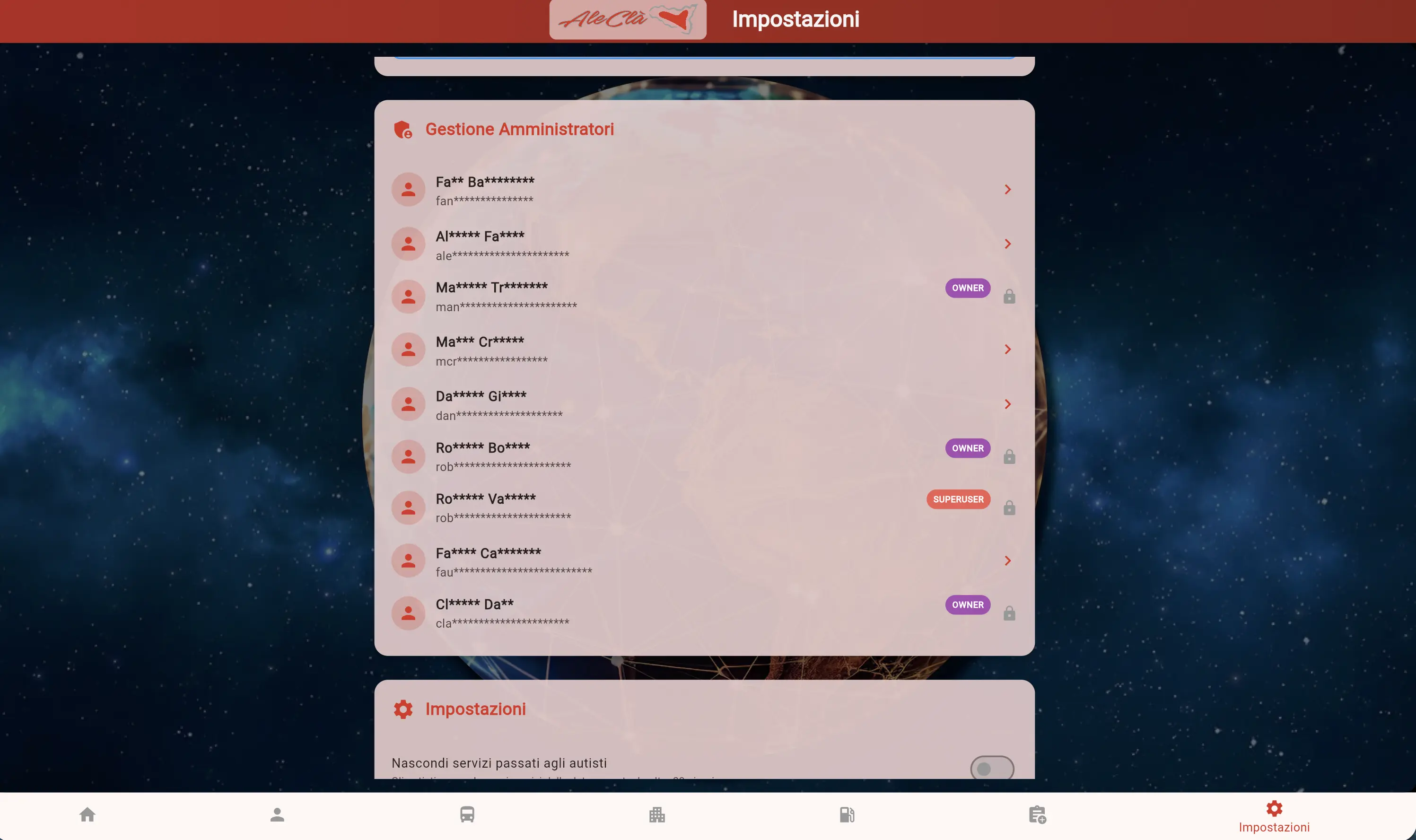 Flotta 360 — gestione ruoli